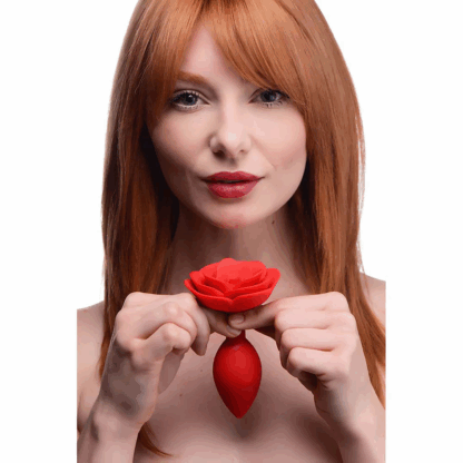Booty Bloom - Silicone Rose Anale Plug - Rood - Afbeelding 6