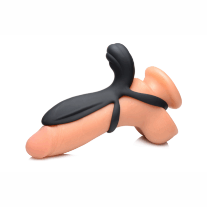 Siliconen Vibrerende Penis Sleeve met Afstandsbediening - Afbeelding 3