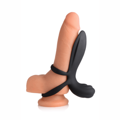 Siliconen Vibrerende Penis Sleeve met Afstandsbediening - Afbeelding 5