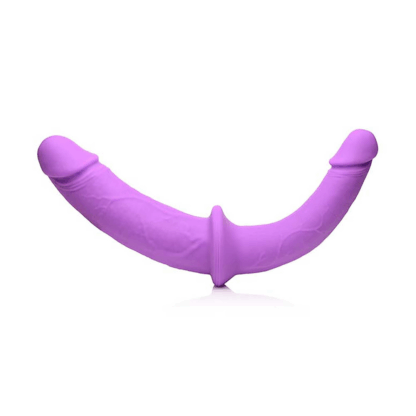 Double Charmer - Silicone Double Dildo met Harness - Afbeelding 6