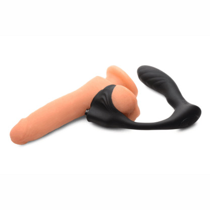 Siliconen Prostaatplug met Cockring en Afstandsbediening - Afbeelding 3