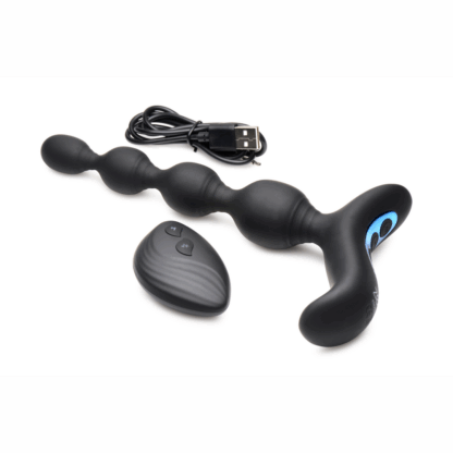 Vibrerende en E-Stim Silicone Anale Kralen met Afstandsbediening - Afbeelding 5