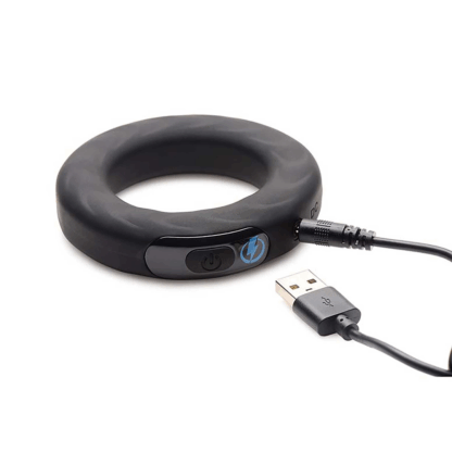 Vibrerende en E-Stim Siliconen Cockring + Afstandsbediening - Afbeelding 5