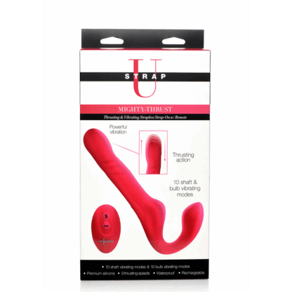 Mighty-Thrust - Duwende en Vibrerende Strapless Strap-On met Afstandsbediening - Afbeelding 2