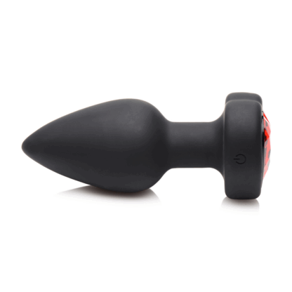 Siliconen Vibrerende Rode Hart - Butt Plug met Afstandsbediening - Klein - Afbeelding 5