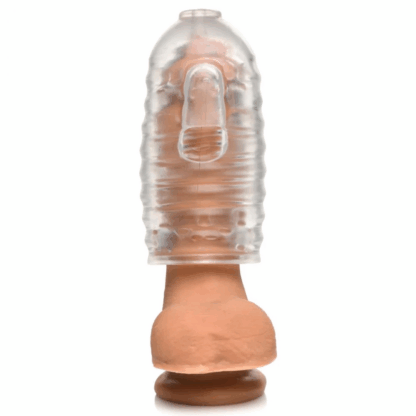 Melker TPE Masturbator - Helder - Afbeelding 3