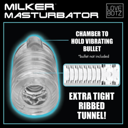 Melker TPE Masturbator - Helder - Afbeelding 6