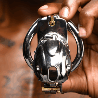 Deluxe Vergrendelbare Chastity Cage - Afbeelding 7
