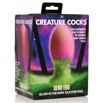 Xeno Egg - Glow in the Dark - Silicone Ei - Roze - Afbeelding 2