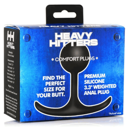 Comfort Plugs Silicone Weighted Round Plug 3.3 - Zwart - Afbeelding 2