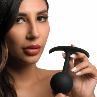 Comfort Plugs Silicone Weighted Round Plug 4.7 - Zwart - Afbeelding 5