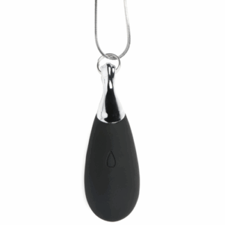Vibrerende Silicone Druppelketting - Zwart