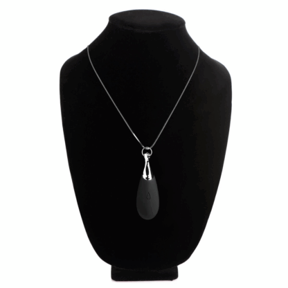 Vibrerende Silicone Druppelketting - Zwart - Afbeelding 3
