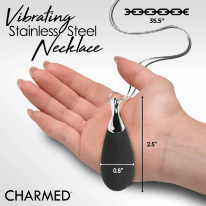 Vibrerende Silicone Druppelketting - Zwart - Afbeelding 5
