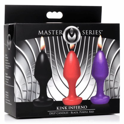 Kink Inferno - Druppelkaarsen - Zwart/Paarse/Rode - Afbeelding 2
