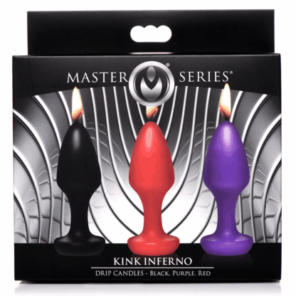 Kink Inferno - Druppelkaarsen - Zwart/Paarse/Rode - Afbeelding 3
