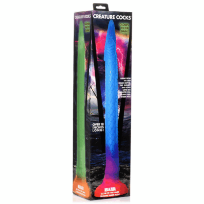 Makara - Glow in the Dark - Siliconen Slang Dildo - Afbeelding 2