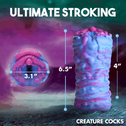 Cyclone - Silicone Alien Vagina Stroker - Paars - Afbeelding 7