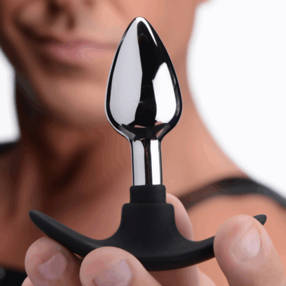 Dark Invader - Metaal en Silicoon Anale Plug - Klein - Afbeelding 6