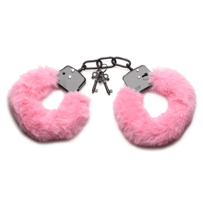 Cuffed in Fur - Furry Handcuffs - Roze - Afbeelding 4