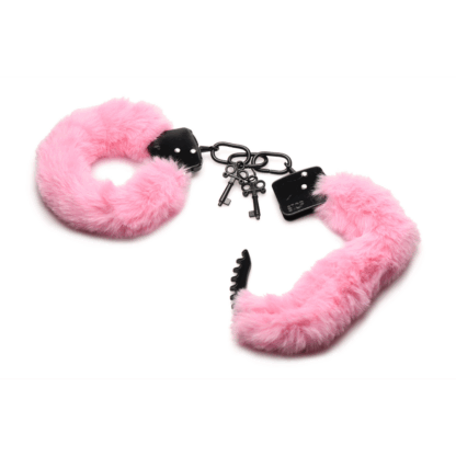 Cuffed in Fur - Furry Handcuffs - Roze - Afbeelding 5