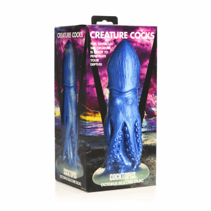 Cocktopus Octopus - Siliconen Dildo - Blauw - Afbeelding 3