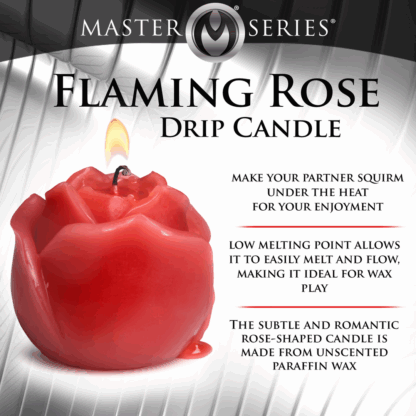 Flaming Rose - Druipkaars - Rood - Afbeelding 7