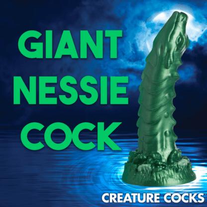Cockness Monster - Lake Creature Silicone Dildo - Groen - Afbeelding 7