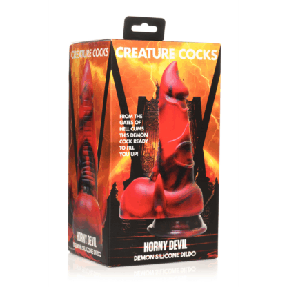 Horny Devil - Demon Silicone Dildo - Rood - Afbeelding 2