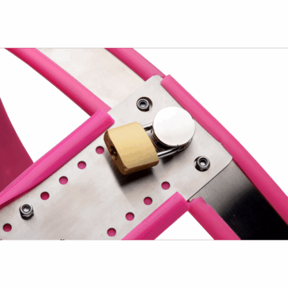 Roestvrijstalen Verstelbare Vrouwen Kinky Chastity Belt - Roze - Afbeelding 4
