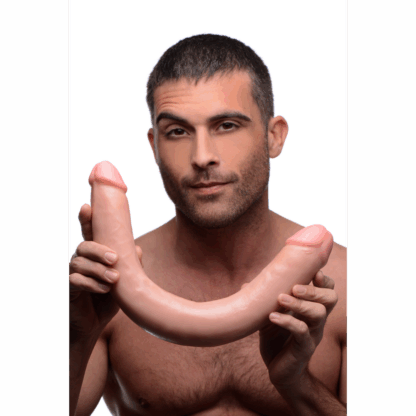 Realistische Double Dildo - 17.5 inch - Vlees - Afbeelding 4
