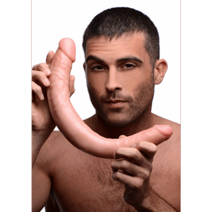 Realistische Double Dildo - 16 inch - Flesh - Afbeelding 4