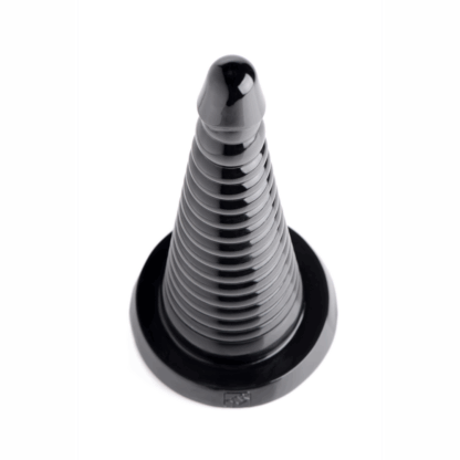 Giant Ribbed Anal Cone - Zwart - Afbeelding 2