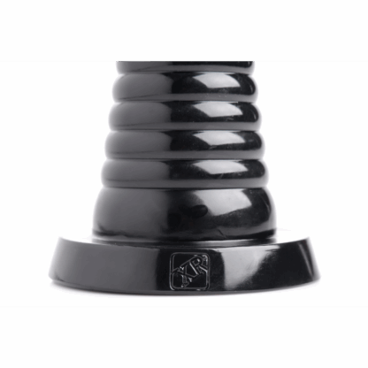 Giant Ribbed Anal Cone - Zwart - Afbeelding 5