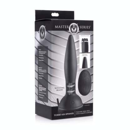Turbo Ass-Spinner - Silicone Anal Plug with Remote Control - Afbeelding 2