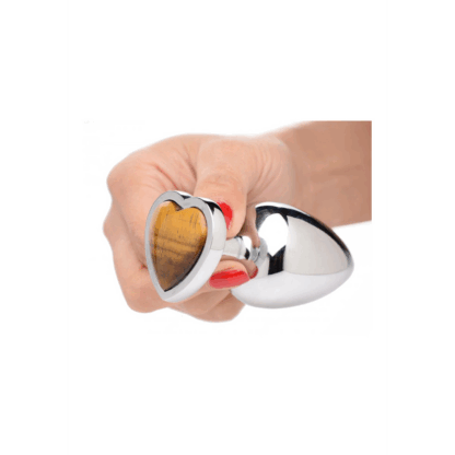 Tiger Eye Heart - Butt Plug - Large - Afbeelding 4