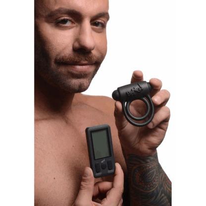 Vibrating Silicone Cockring with Remote Control - Afbeelding 4