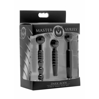 Donkere Stangen - 3 Delige Silicone Penis Plug Set - Afbeelding 2
