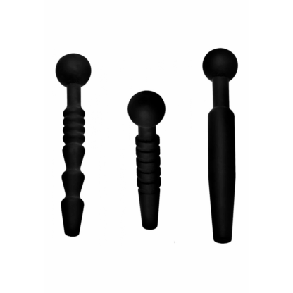 Donkere Stangen - 3 Delige Silicone Penis Plug Set - Afbeelding 3