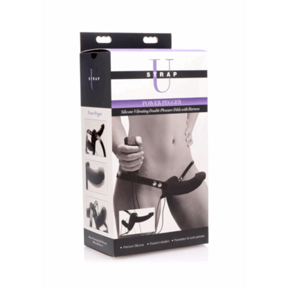 Supreme Pleasure - Vibrerende Dubbele Dildo met Harness - Afbeelding 2