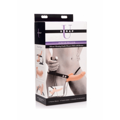 Supreme Pleasure - Vibrerende Dubbele Dildo met Harnas - Afbeelding 2