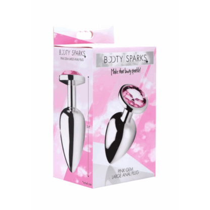 Roze edelsteen - Butt Plug - Groot - Afbeelding 2