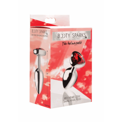 Rode Hart Gem - Butt Plug - Klein - Afbeelding 2