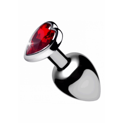 Rode Hart Gem - Butt Plug - Klein - Afbeelding 3