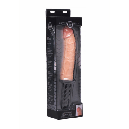 De Curved Dicktator - Vibrerende Gigantische Dildo met Thrusting Functie - Afbeelding 2