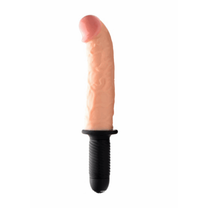 De Curved Dicktator - Vibrerende Gigantische Dildo met Thrusting Functie - Afbeelding 7