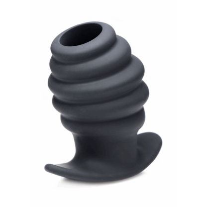 Hive Ass Tunnel - Siliconen Geribbelde Holle Anale Plug - Groot - Afbeelding 5