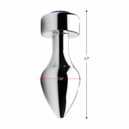 Blauwe Edelsteen - Verzwaarde Aluminium Plug - Medium - Afbeelding 6