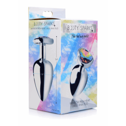Rainbow Prism - Hart Butt Plug - Groot - Afbeelding 2