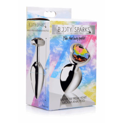 Rainbow Prism - Hart Butt Plug - Medium - Afbeelding 2